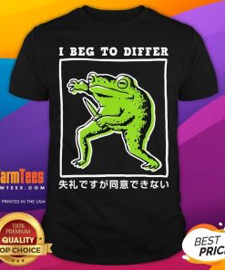 Official I Beg To Differ Frog With Knife Japanese 2024 T-Shirt