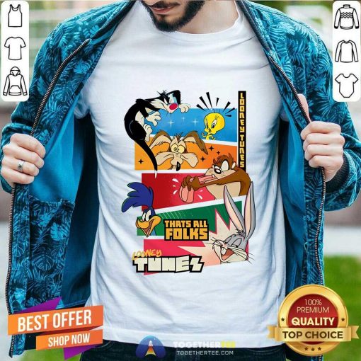 Official Looney Tunes That's All Folks T-Shirt