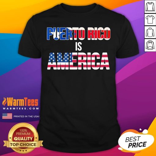 Official Meacham Puerto Rico Is America T-Shirt