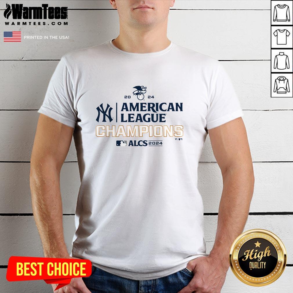 League Official New York Yankees 2024 American League Champions Locker Room T-Shirt