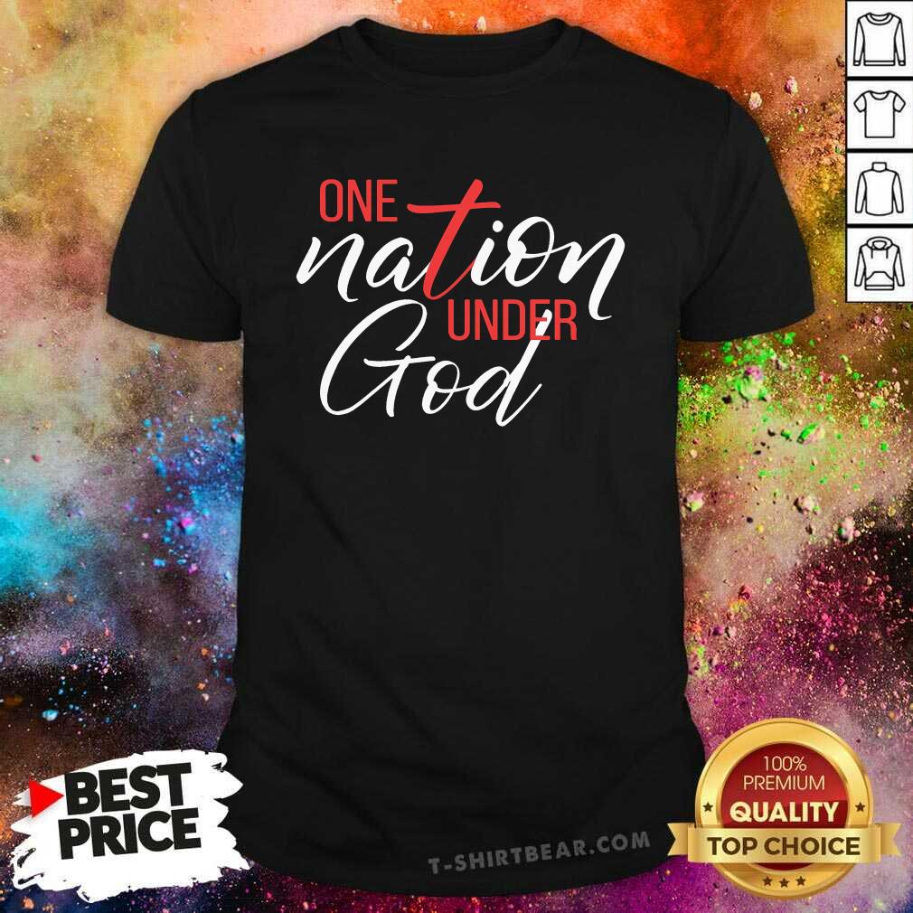 Shirt Official One Nation Under God Christian Cross Bible Psalm Patriotic T-Shirt