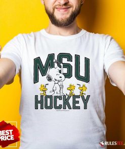 Official Peanuts X Michigan State Hockey T-Shirt