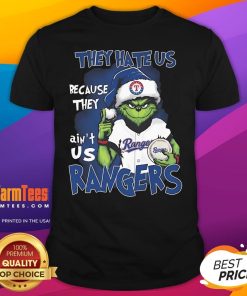 Official The Grinch They Hate Us Because They Ain't Us Texas Rangers T-Shirt