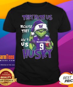 Official The Grinch They Hate Us Because They Ain't Us Washington Husky T-Shirt