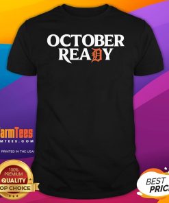 Official Tigers October Ready October Tiger Letter D Ready T-Shirt
