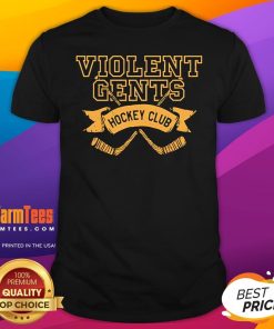 Official Violent Gentlemen Bringin It Down Vintage Hockey Club T-Shirt