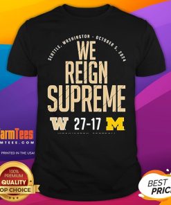 Official Washington Huskies Vs Michigan Wolverines 2024 Score T-Shirt