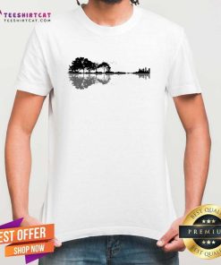 Original Acoustic Guitar Nature Forest Music Bass Guitarist T-Shirt