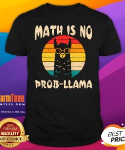 Original Cool Math Is No Prob-Llama Sunset T-Shirt