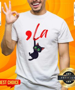 Original Cute Comma La Cat Lady Cat T-Shirt