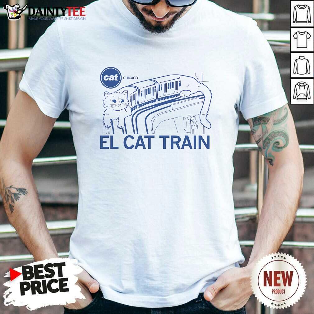 Shirt Original Cute El Cat Train Chicago Cat T-Shirt