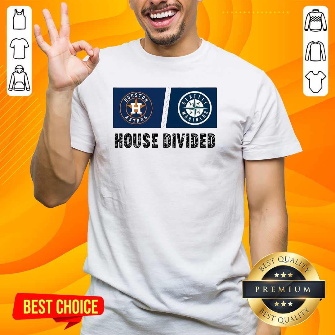 Shirt Original Houston Astros Vs Seattle Mariners House Divided T-Shirt