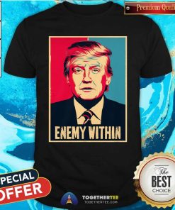 Original I Am The Enemy Within Pun Harris And Trump T-Shirt