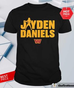 Original Jayden Daniels Washington Commanders Play Motion T-Shirt