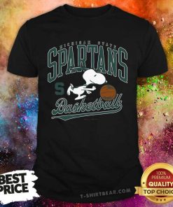 Original Michigan State Spartans Basketball Snoopy T-Shirt
