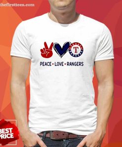 Original Peace Love Texas Rangers NFL 2024 T-Shirt