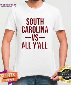 Original South Carolina Vs All Y'all Vintage Weathered Southerner T-Shirt