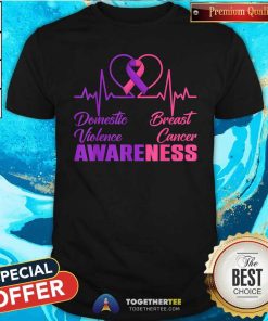Original Warrior Domestic Violence And Breast Cancer Awareness T-Shirt