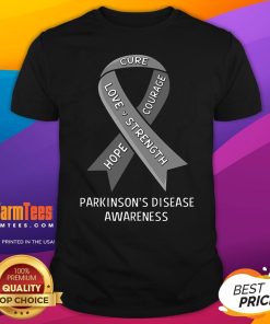 Premium Cure Love Strength Parkinson's Disease Awareness T-Shirt