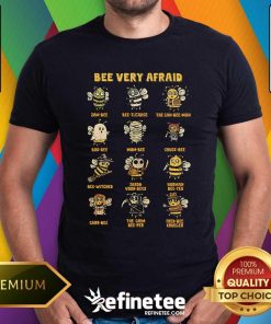 Premium Cute Bee Very Afraid Killer Bees Halloween T-Shirt