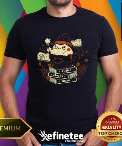 Premium Cute Caffeinated Caster Coffe Book Magic Frog T-Shirt