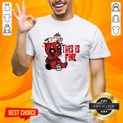 Premium Deadpool This Is Fine T-Shirt