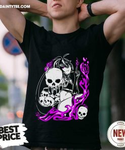 Premium Furikhronica Skull And Flame T-Shirt