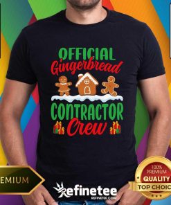 Premium Gingerbread House Contractor Crew Funny Christmas T-Shirt