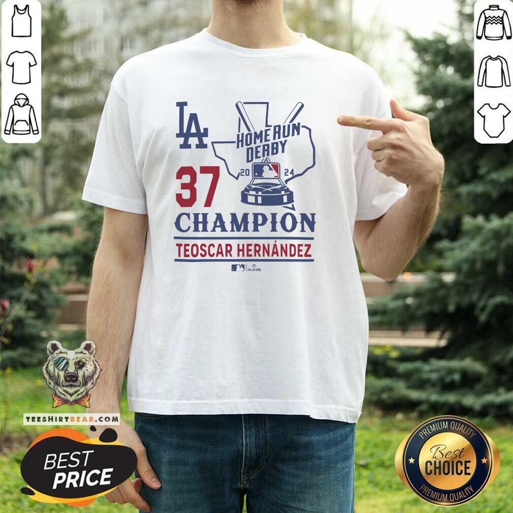 Shirt Premium Los Angeles Dodgers 2024 MLB Home Run Derby Teoscar Hernandez Champion T-Shirt