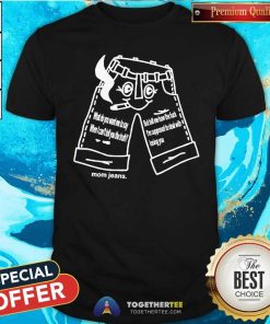 Premium Mom Jeans Web Blue Jeans T-Shirt
