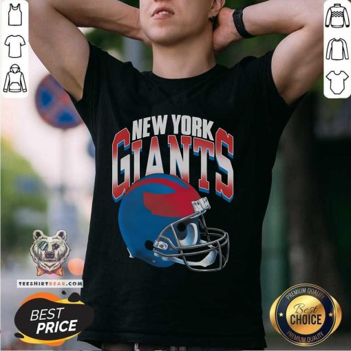 Premium New York Giants Gradient Helmet T-Shirt