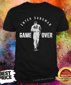 Premium New York Yankees Baseball Enter Sandman Game Over T-Shirt