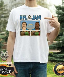 Premium NFL Jam Chargers Herbert And Dobbins T-Shirt