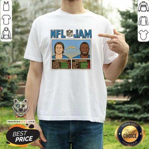 Premium NFL Jam Chargers Herbert And Dobbins T-Shirt