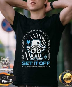 Premium Set It Off Duality 10 Year Anniversary Undertale Sans Skeleton T-Shirt