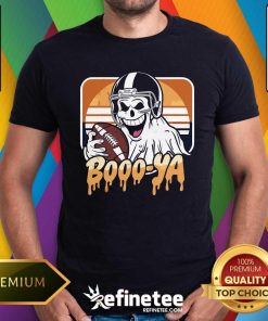 Pretty Boooya Spooky Ghost Halloween Sunset Football T-Shirt