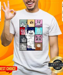 Pretty Cute Cat Purring In My Lap Cause It Loves Me Cat Lover T-Shirt