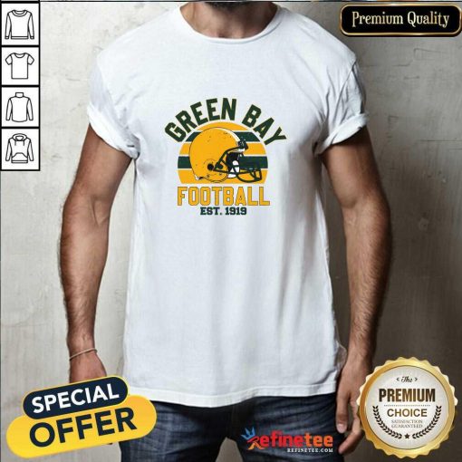 Pretty Green Bay Football Est 1919 Team Supporter T-Shirt