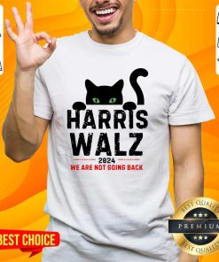 Pretty Harris Waltz 2024 Election Cat Kamala Harris Tim Walz T-Shirt