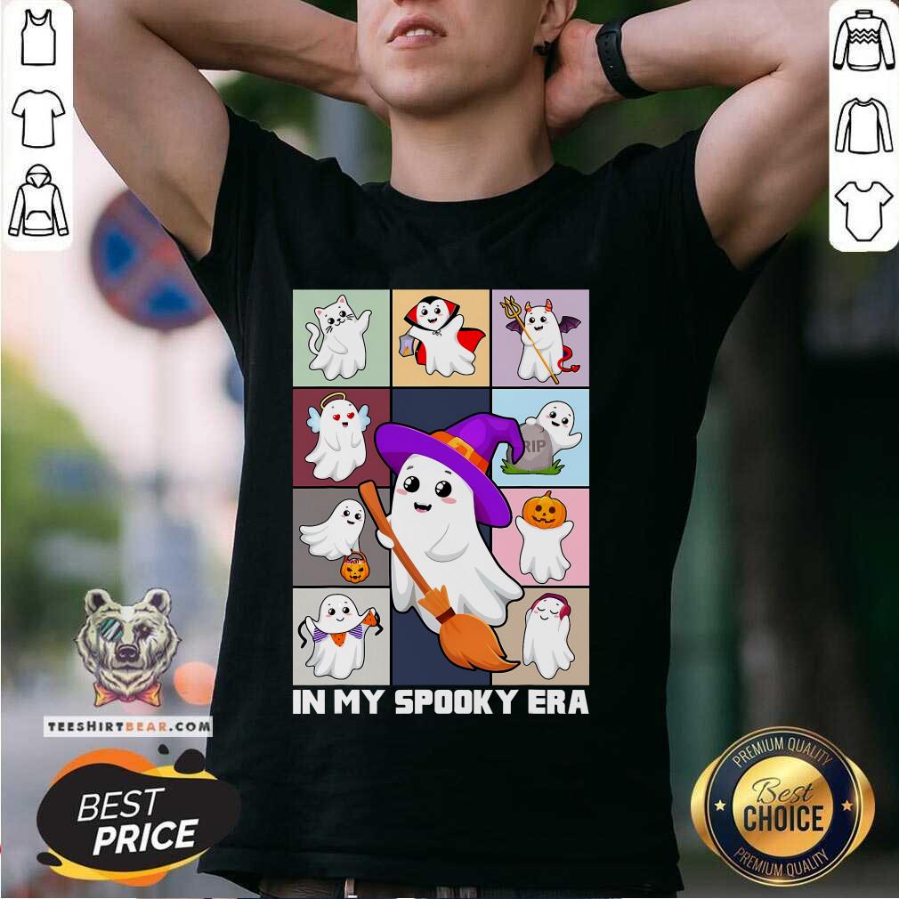 Shirt Pretty In My Spooky Era Groovy Hippie Halloween Ghost T-Shirt