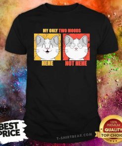 Pretty My Only Two Moods Hehe Not Hehe T-Shirt