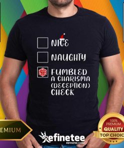 Pretty Naughty Fumbled Dice Roll T-Shirt