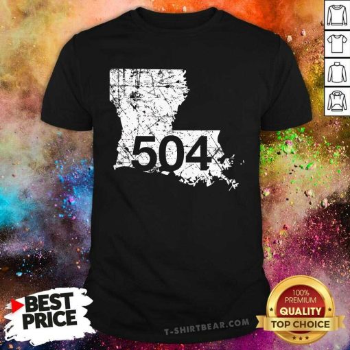 Pretty New Orleans Marrero Area Code 504 Louisiana T-Shirt