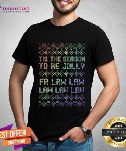Pretty Rainbow Christmas Lawyer Holiday T-Shirt