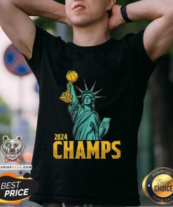 Pretty Statue Of Liberty New York Liberty 2024 Champs T-Shirt