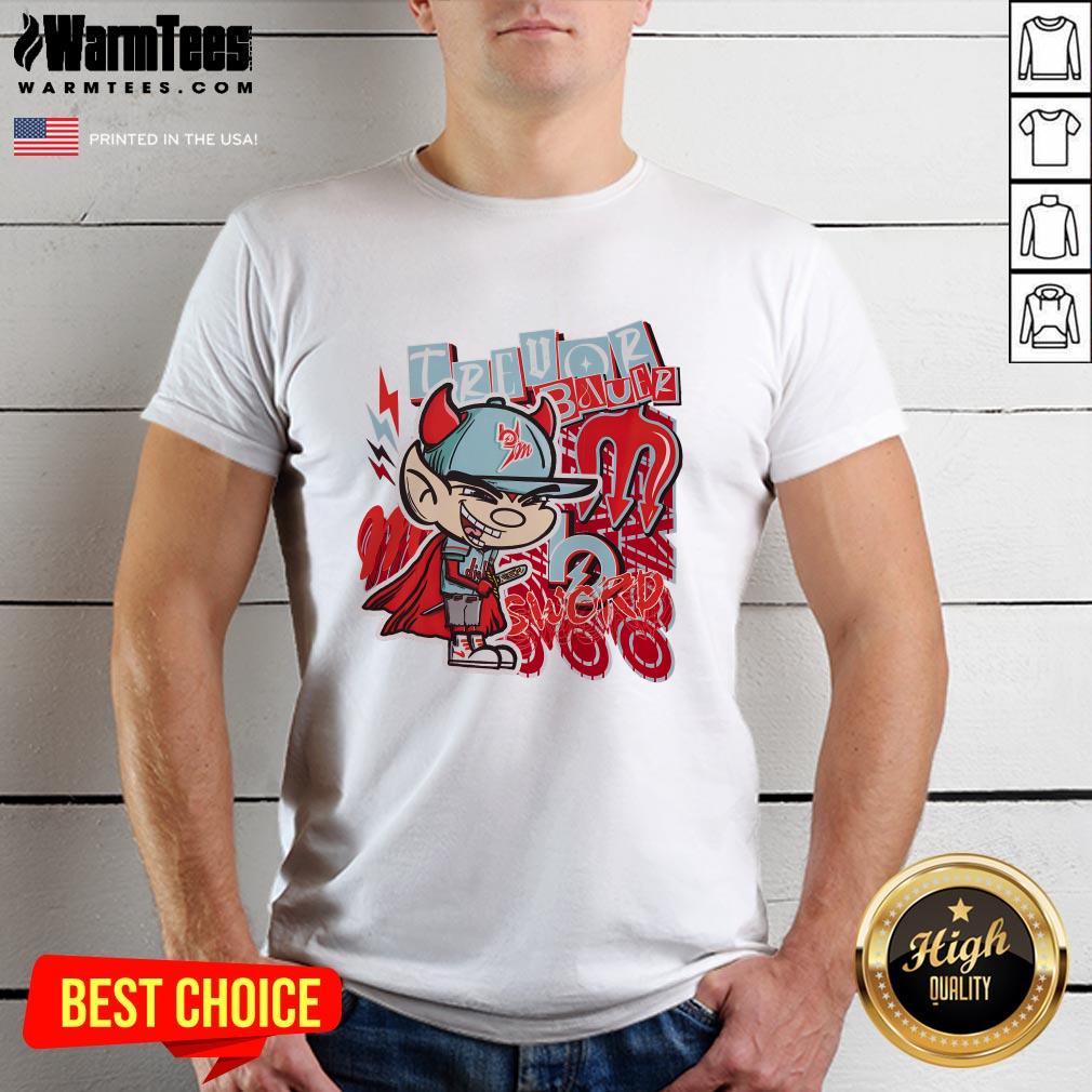 Shirt Pretty Trevor Bauer Sword Diablo's Cartoon T-Shirt