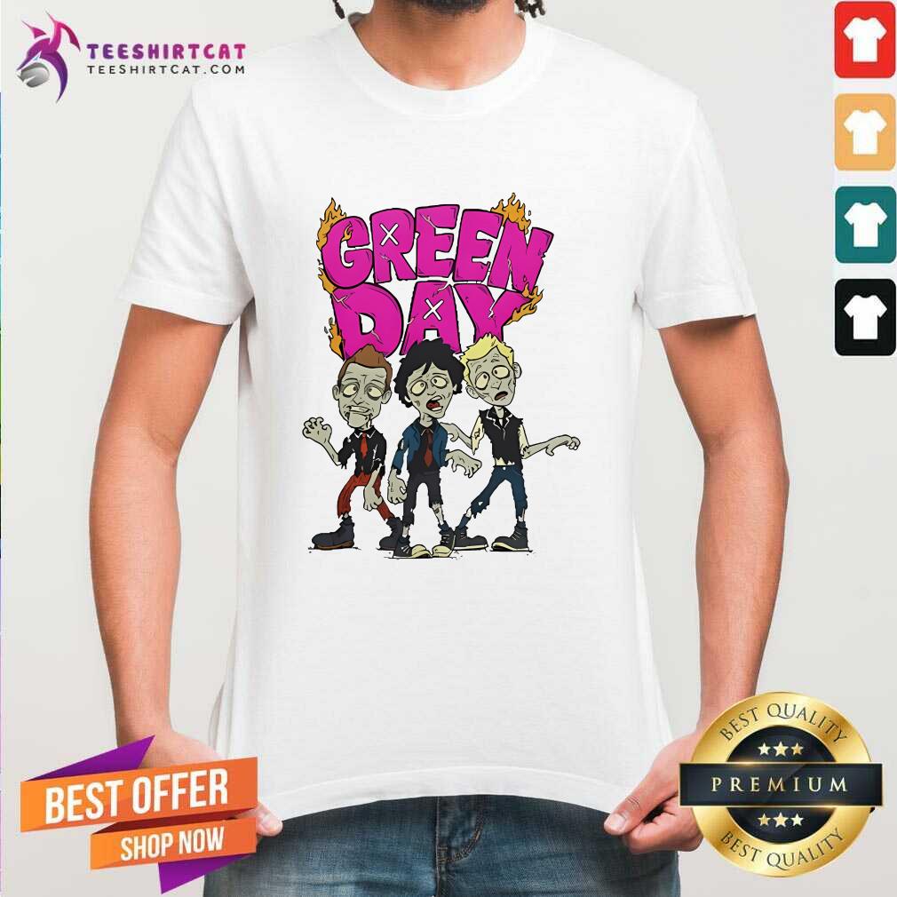 Shirt Pretty Walking Green Day Zombie T-Shirt