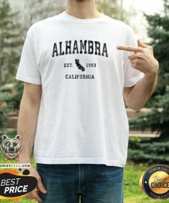 Top Alhambra California Ca Vintage Athletic Sports T-Shirt