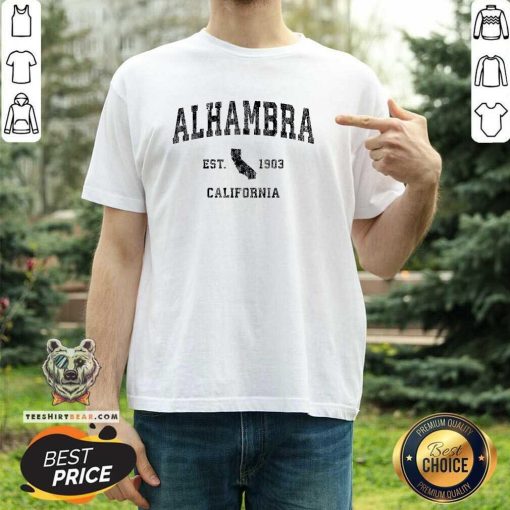 Top Alhambra California Ca Vintage Athletic Sports T-Shirt