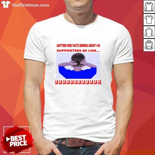 Top Anytime New Facts Emerge Supporters Be Like T-Shirt